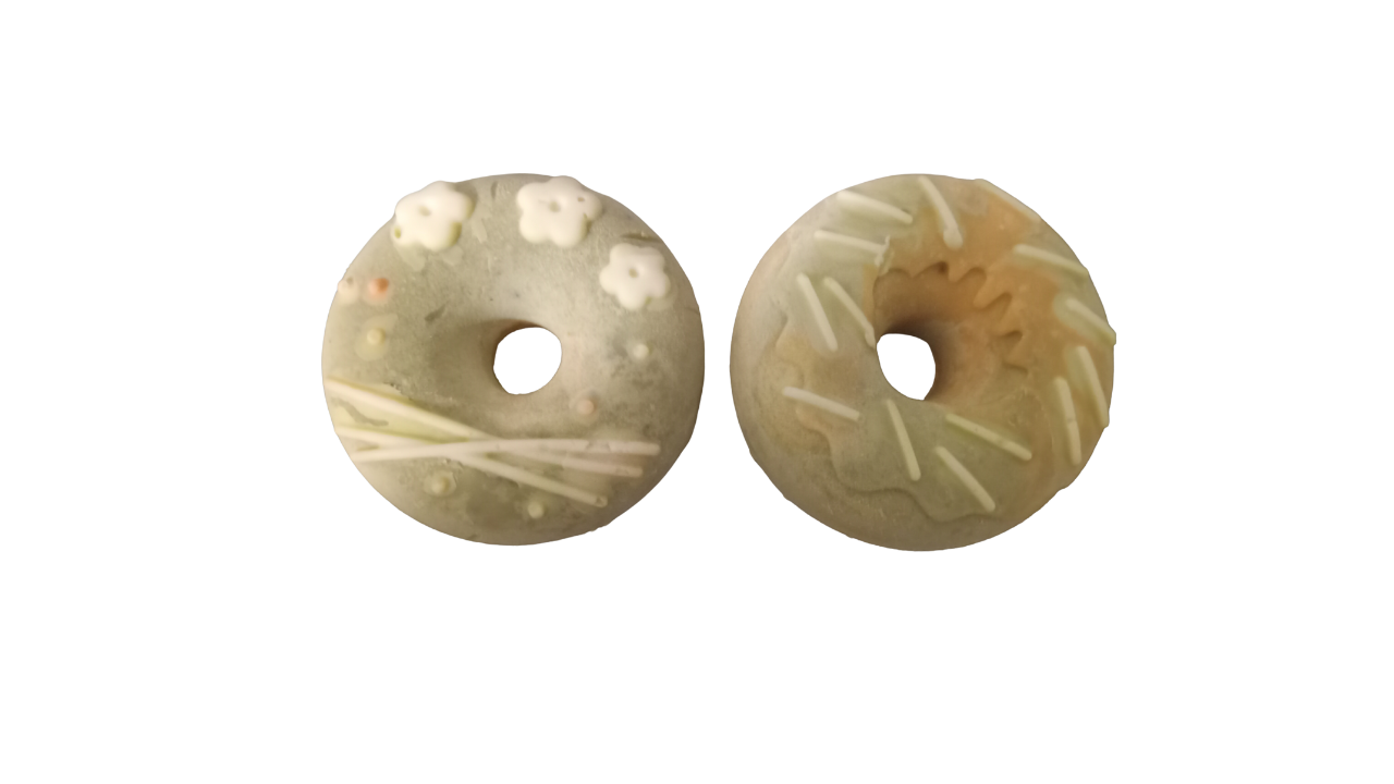 2 Frosted Cinnamon Bun Wax Tart Donuts