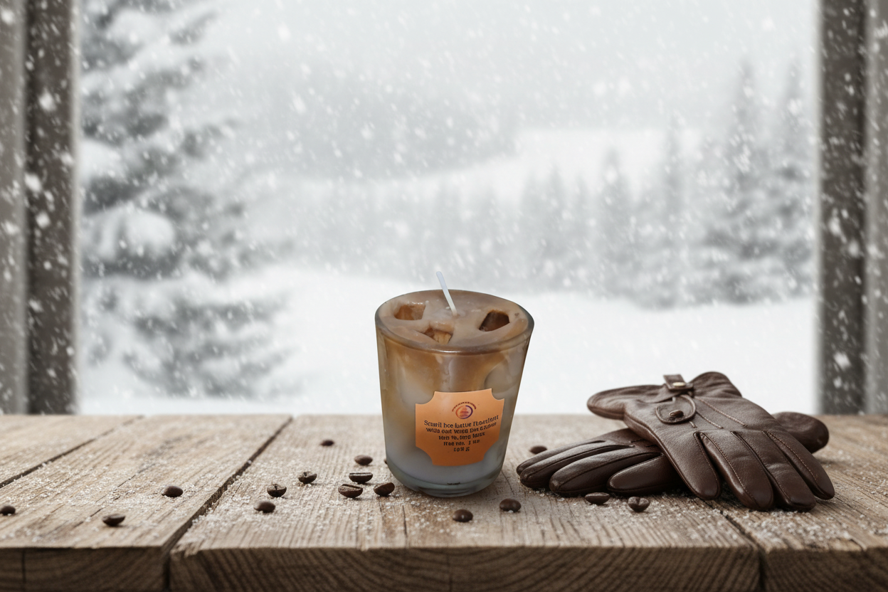 Small Ice Latte Hazelnut Coffee Candles