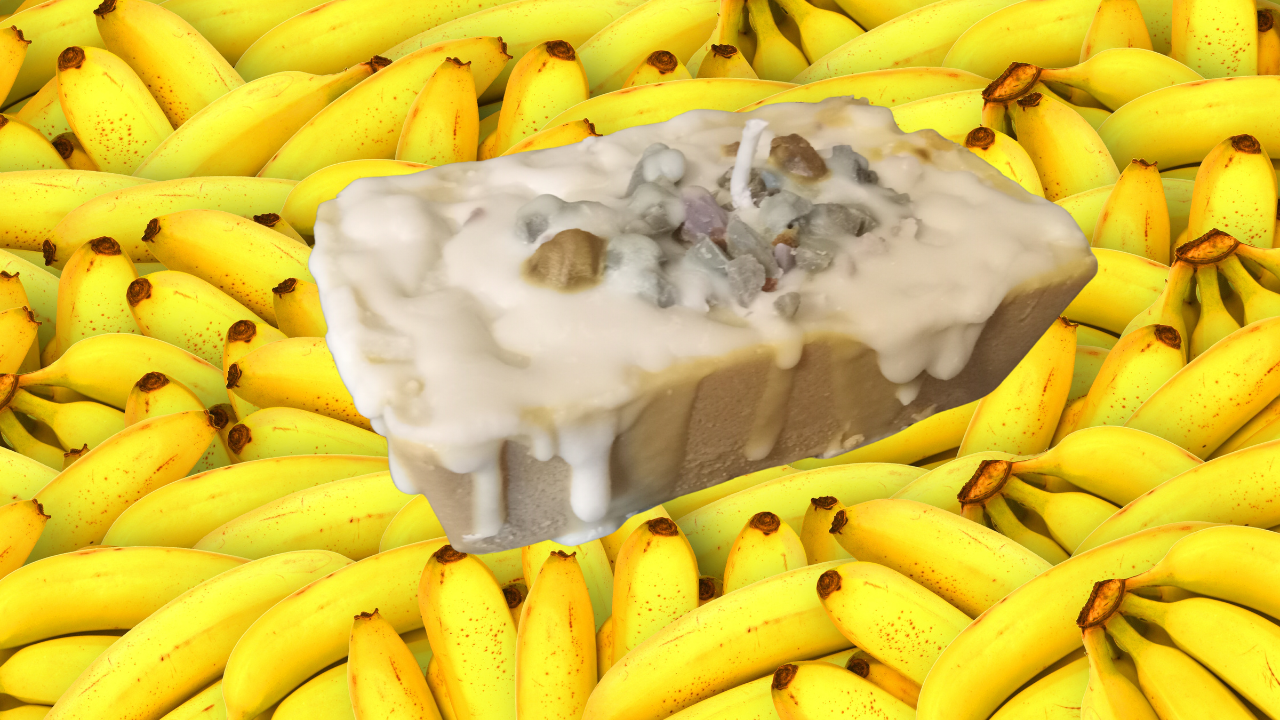 Mini Banana Nut Loaf Wax Tart/Candle