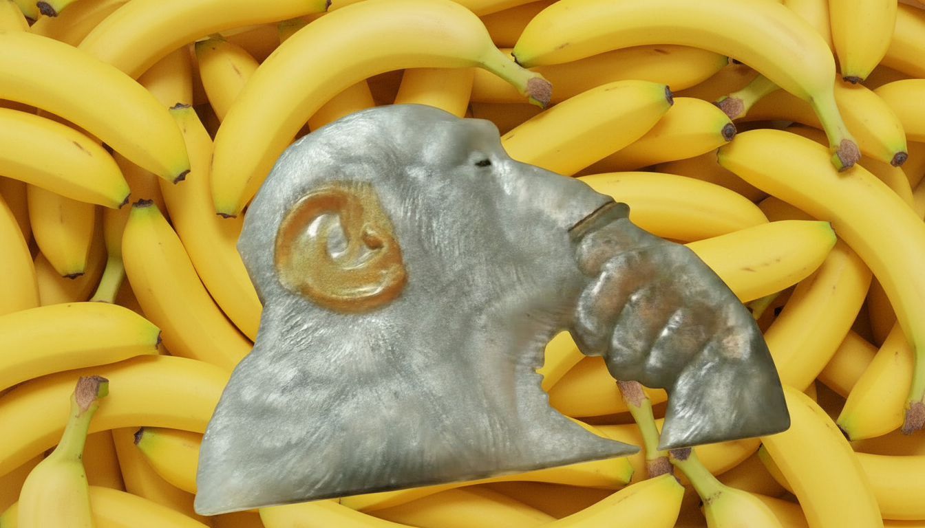 Resin 3D Thinking Monkey