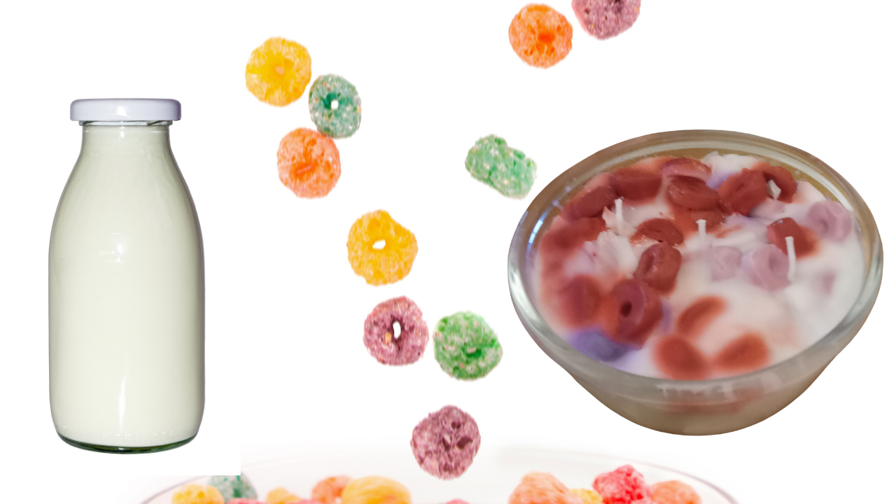 Fruit Loops Cereal Bowl Candles