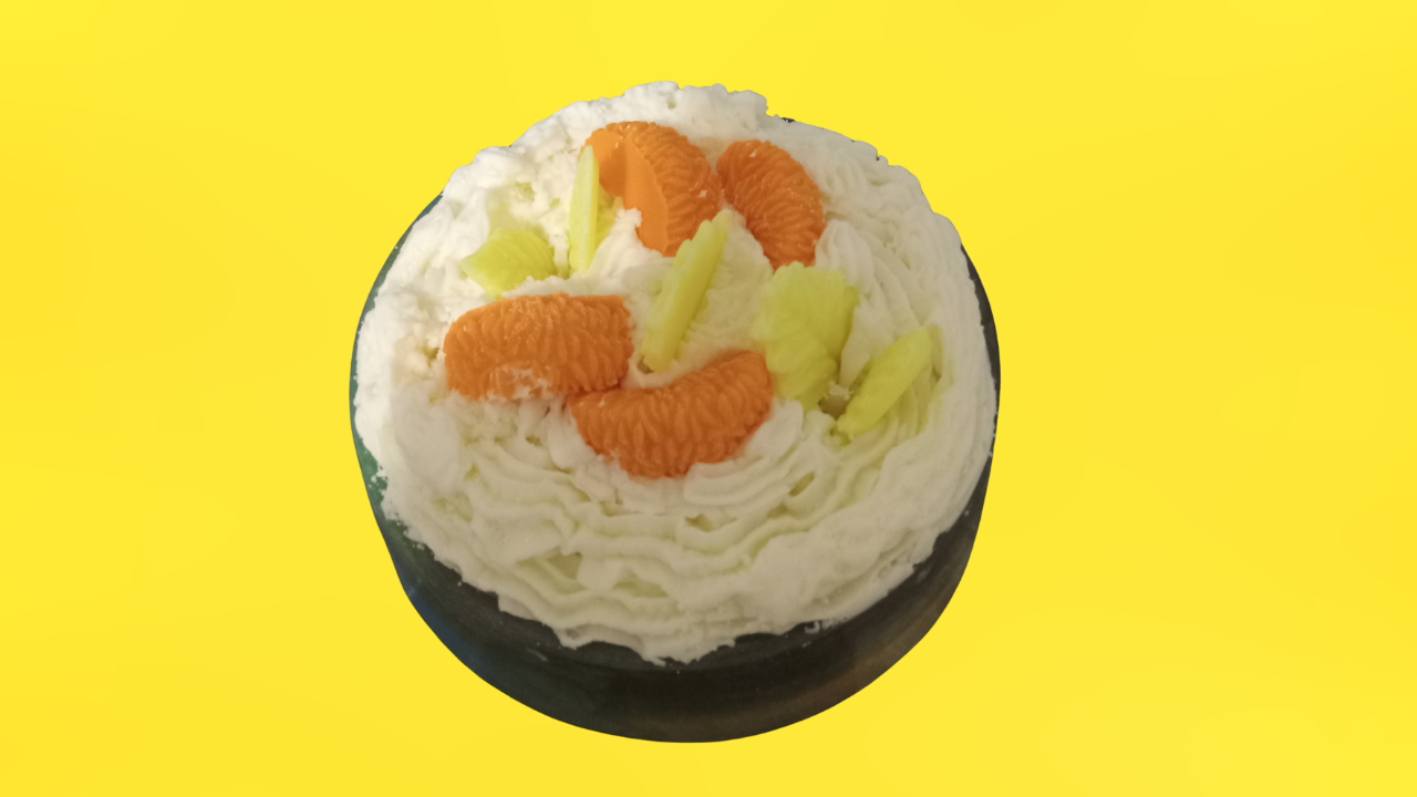 Multicolored Resin Art Fruit Candle Bowl