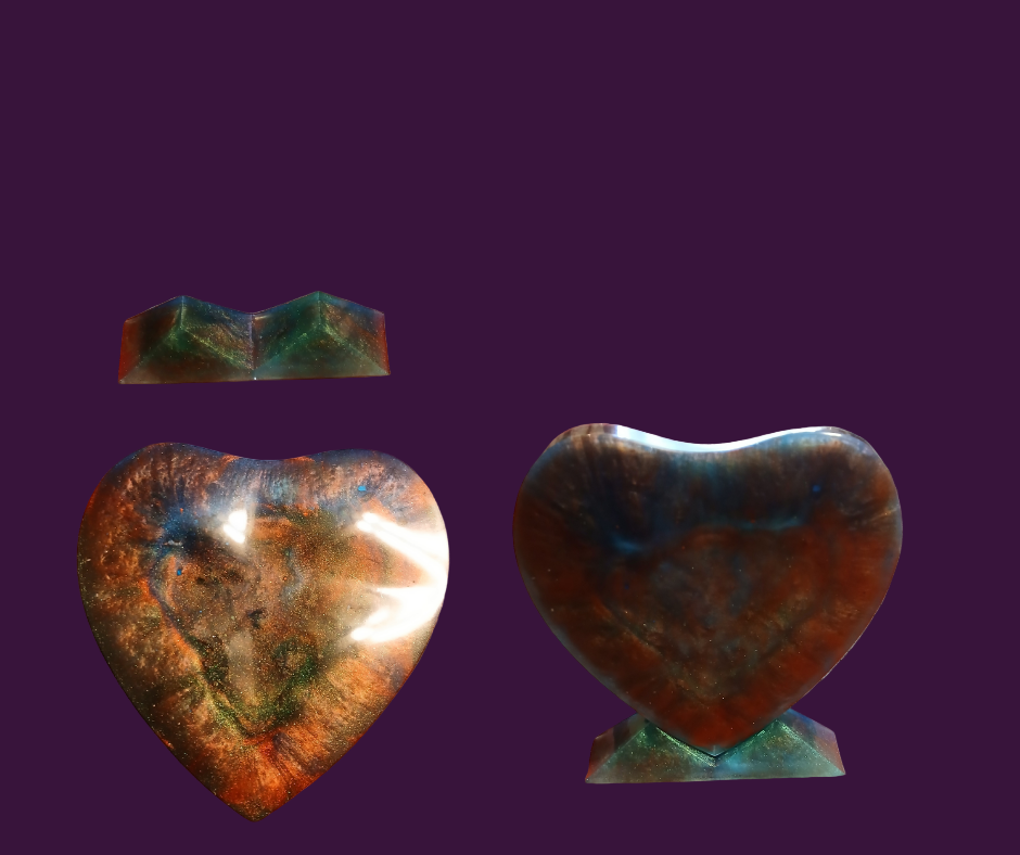 Resin Heart Photo Frames