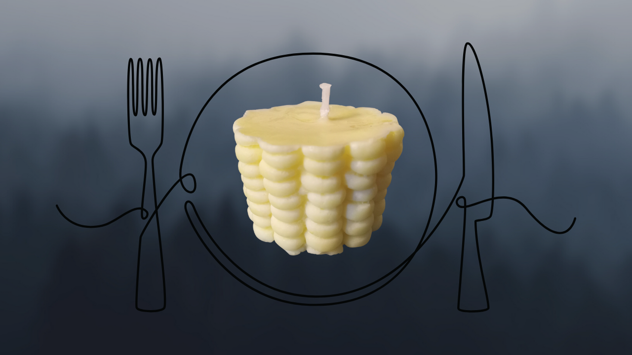 Scented Sweet Corn on the Cob Candle