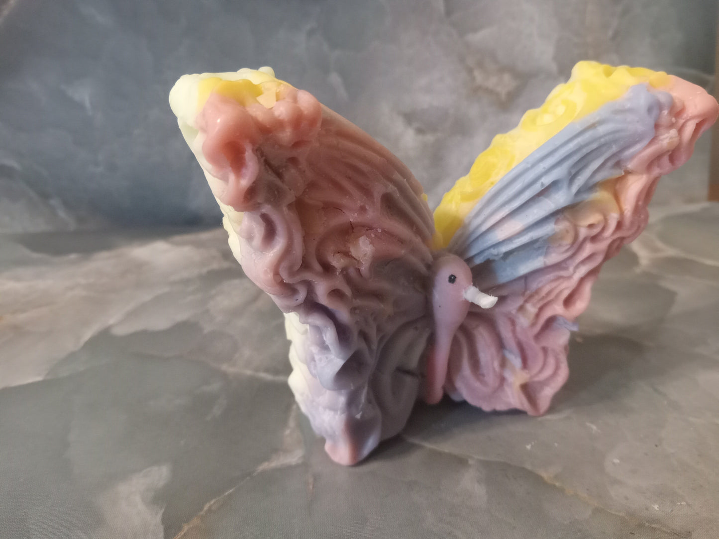 Unscented Multicolor Butterfly Candle