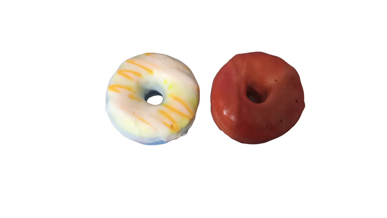 2 Frosted Chocolate Element Wax Tarts Donuts