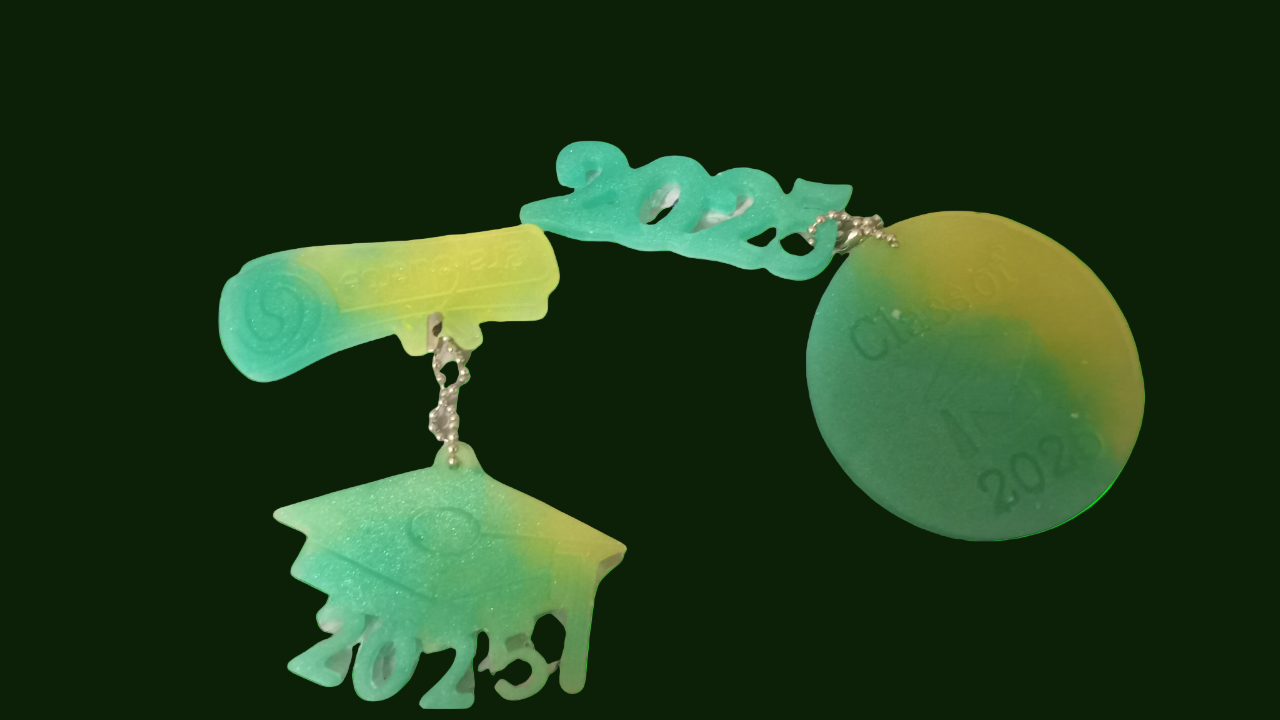 2025 Resin Graduation Key Chain Set