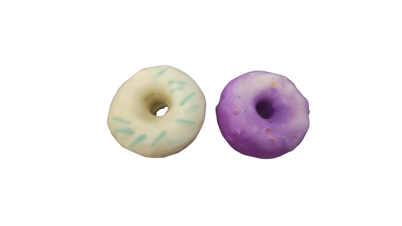 2 Frosted Chocolate Element Wax Tarts Donuts