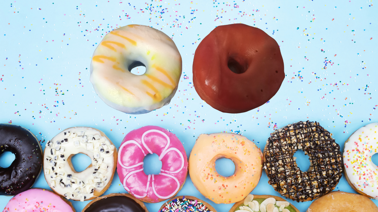 2 Frosted Chocolate Element Wax Tarts Donuts