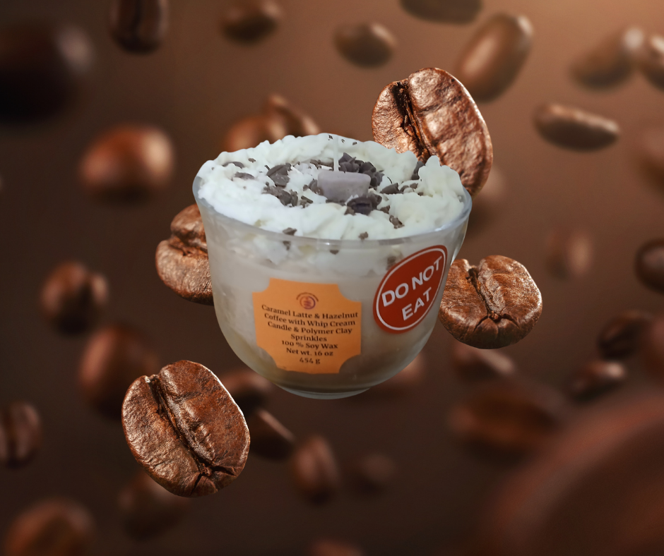 Caramel Latte & Hazelnut Coffee Candle