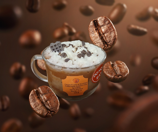 Caramel Latte & Hazelnut Coffee Candle