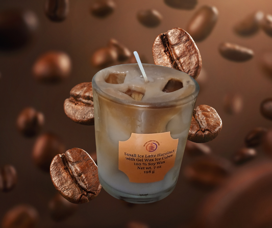 Small Ice Latte Hazelnut Coffee Candle