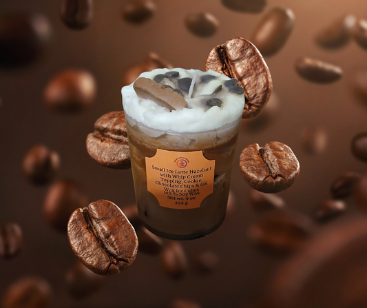 Small Ice Latte Hazelnut Coffee Candle