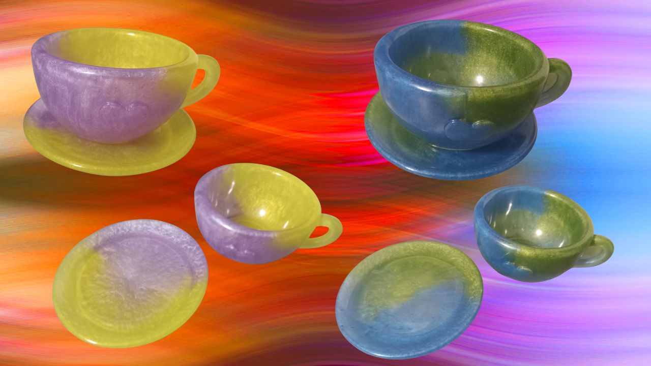 Resin Teacup Storages
