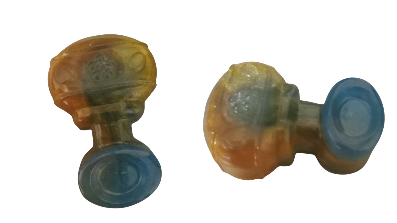 3D Multicolor Resin Art Baby Theme Rattle