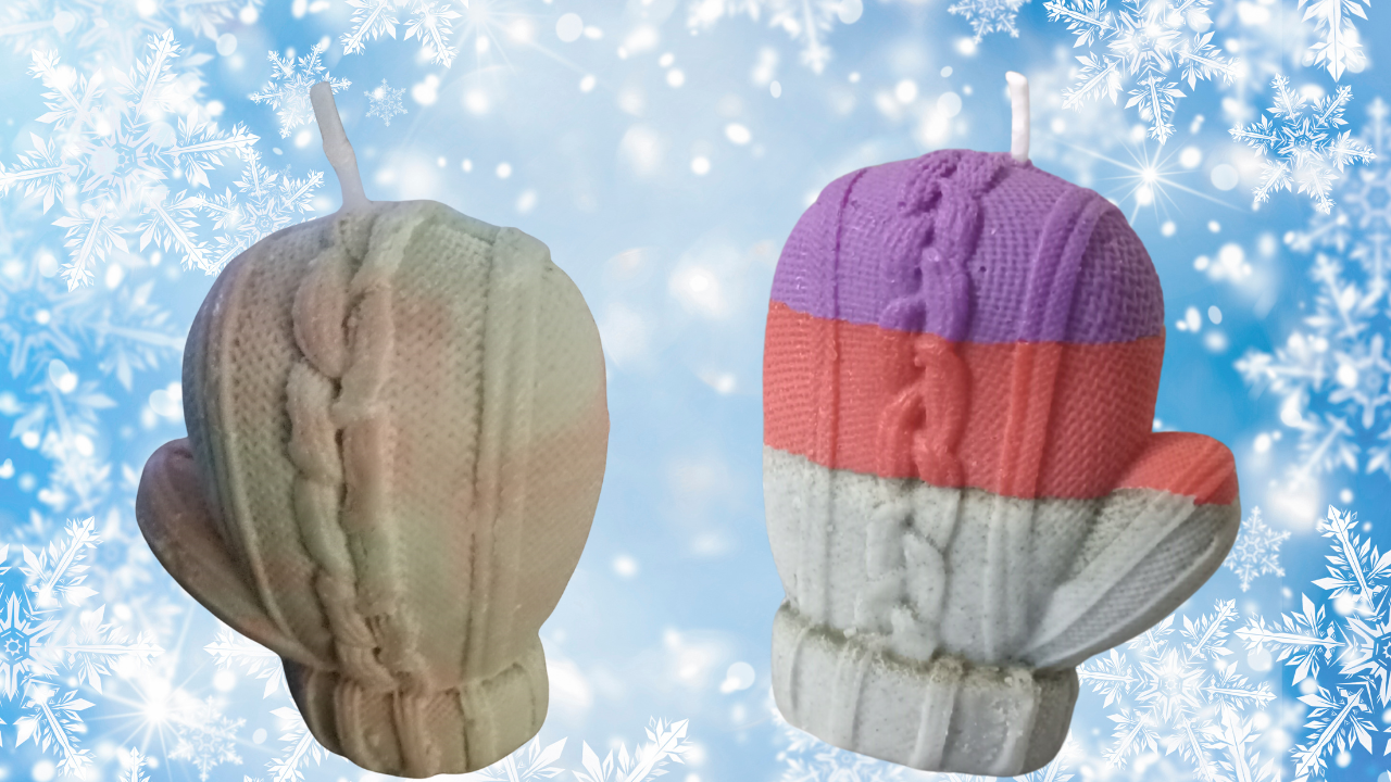 Unscented or Tie-Dye Sweet Corn Lost Mitten Candles