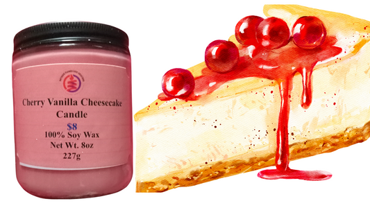 Cherry Vanilla Cheesecake Candle