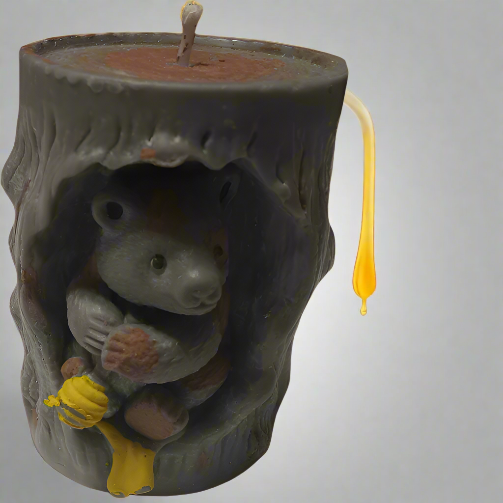 Unscented Honey Bear Candles