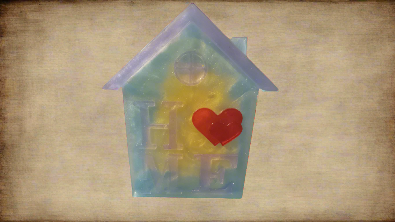 Resin Romantic Love House
