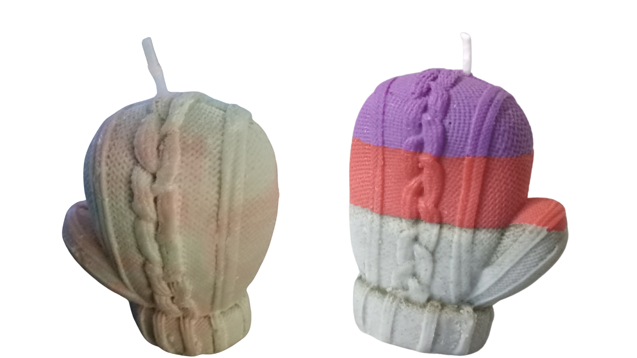 Unscented or Tie-Dye Sweet Corn Lost Mitten Candles