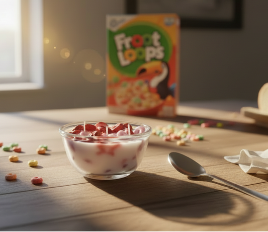 Fruit Loops Cereal Bowl Candles