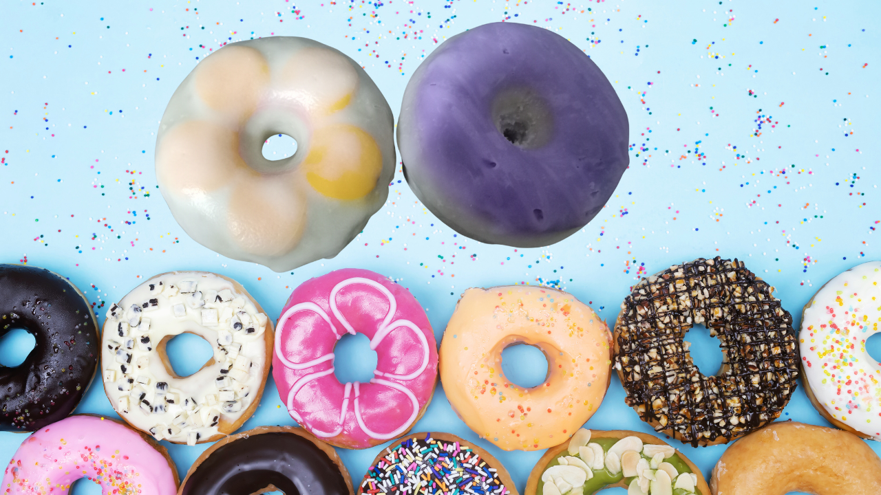 2 Frosted Pumpkin Oatmeal Wax Tart Donuts
