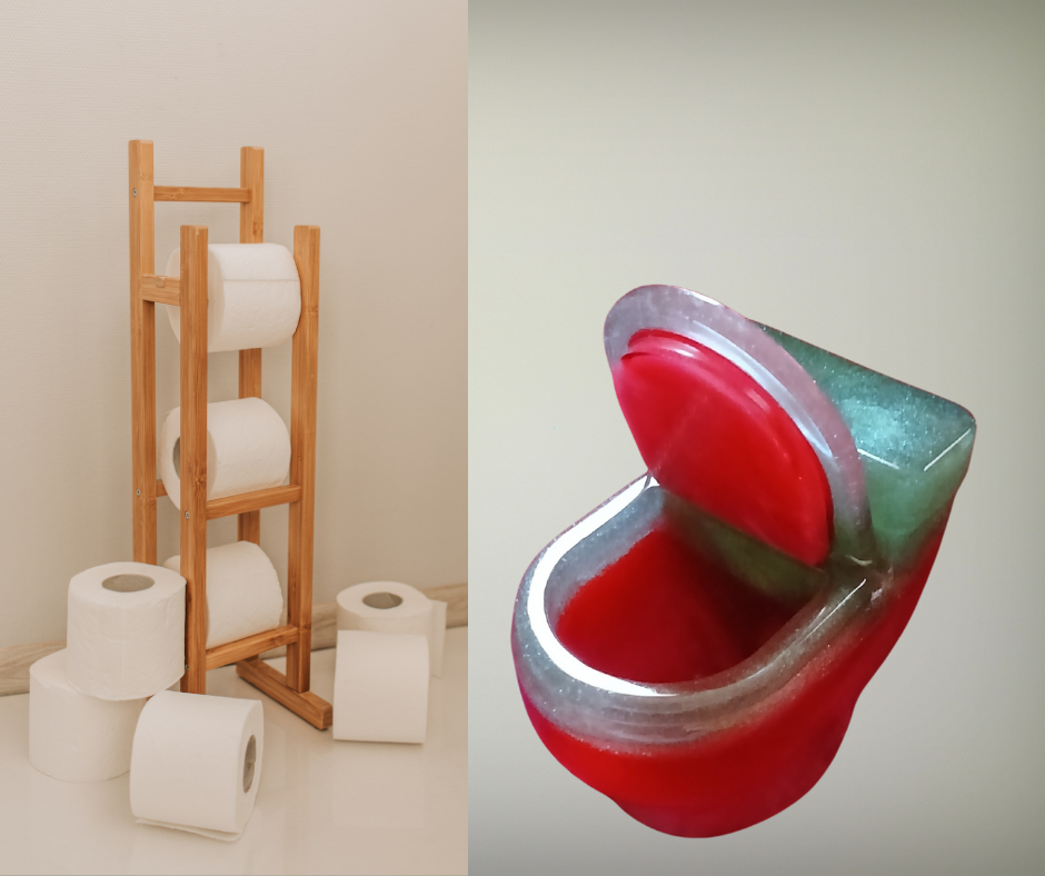 Resin Toilet-Shaped Storages