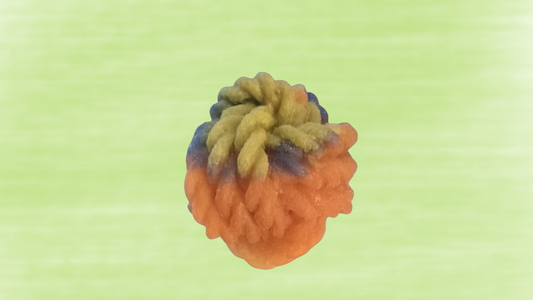 Resin Multicolored Twist Ball Candle