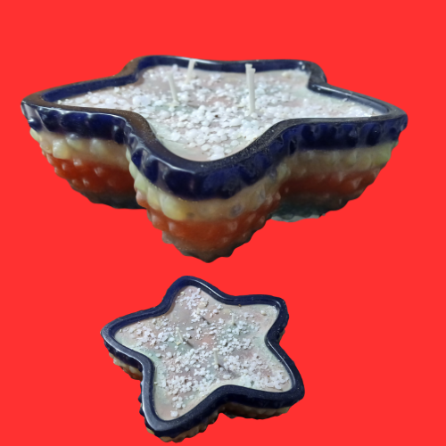 Resin Starfish Wave Candle