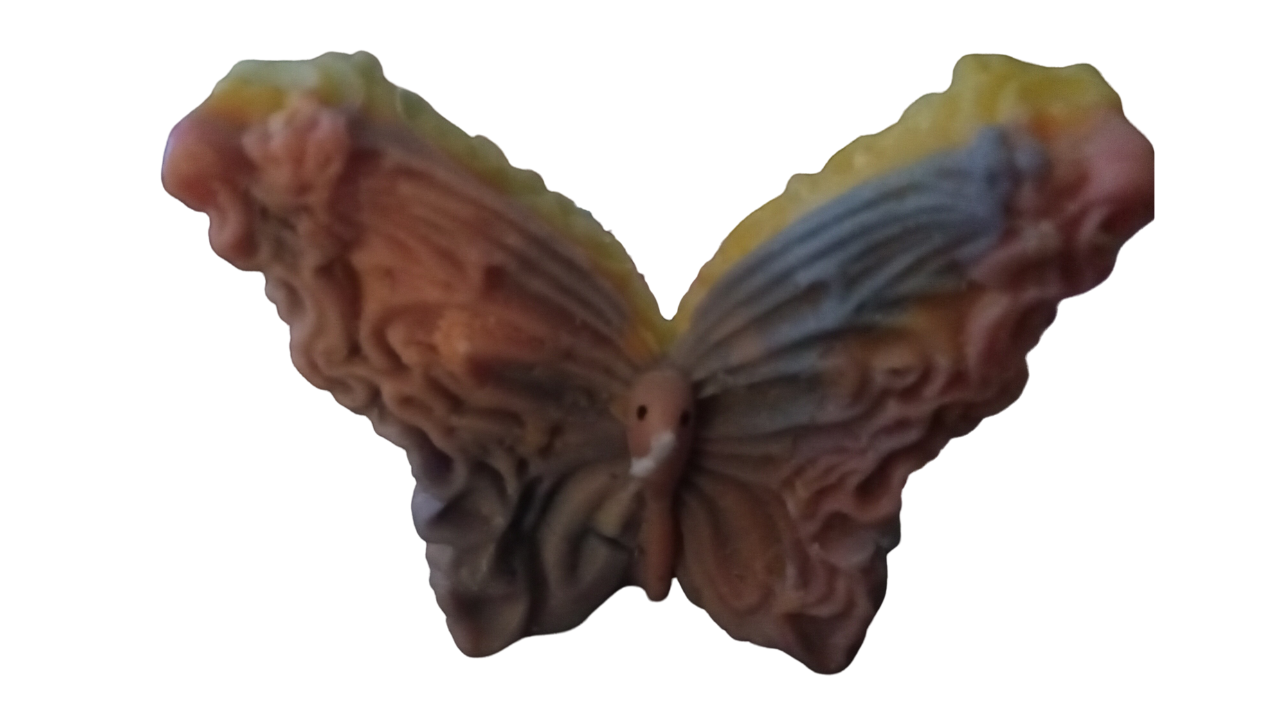 Unscented Multicolor Butterfly Candle