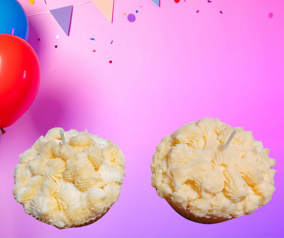 Vanilla Pumpkin Marshmallow Candle Cupcakes